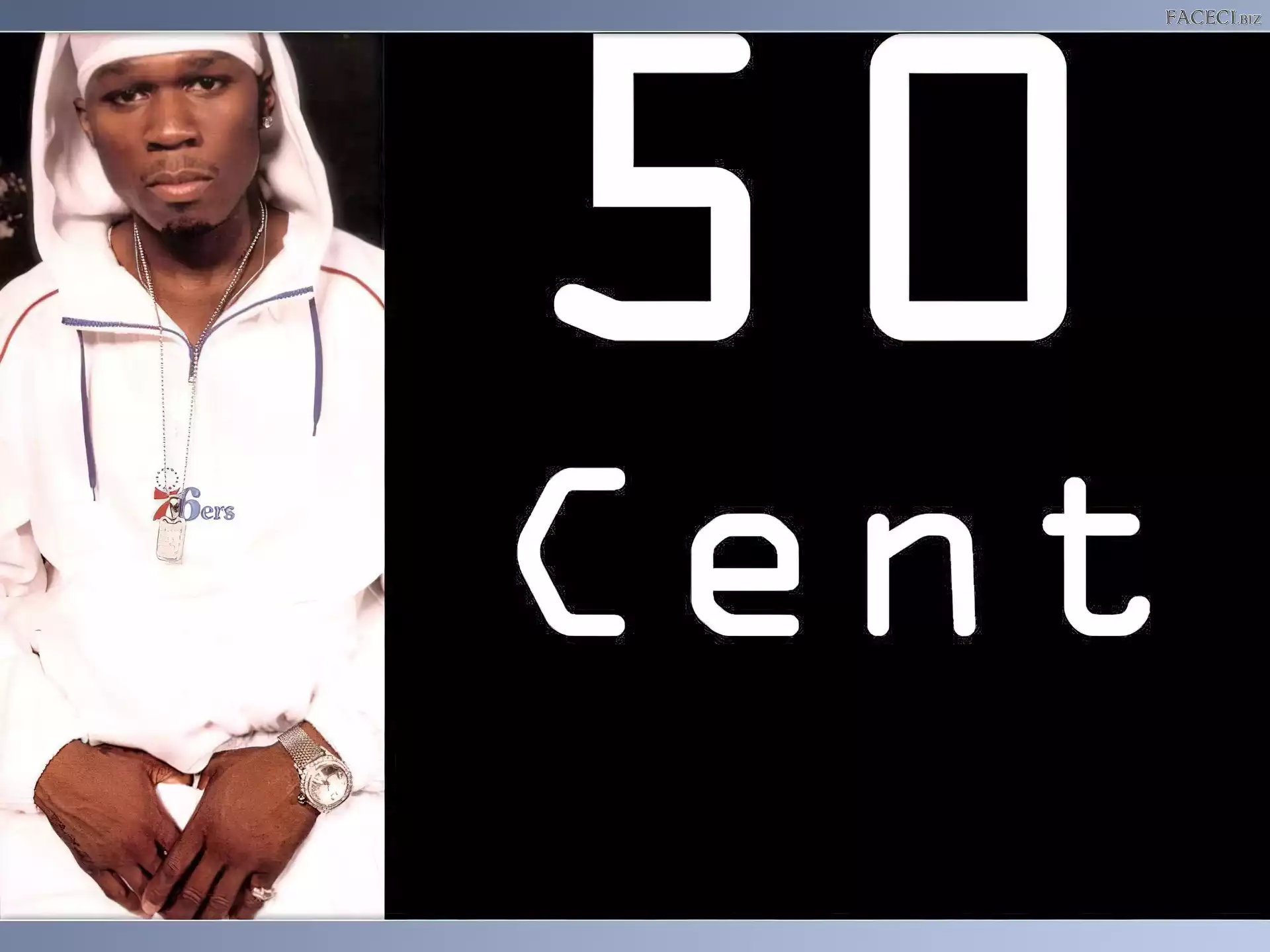 Zegarek, Bluza, 50 Cent, Biała